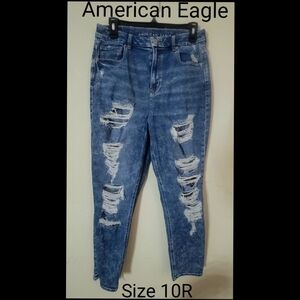 American Eagle Outfitters Deconstructed Blue Jeans